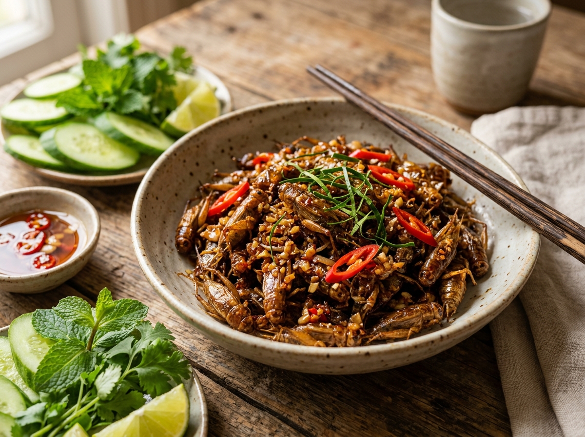 Dế cơm chiên nước mắm