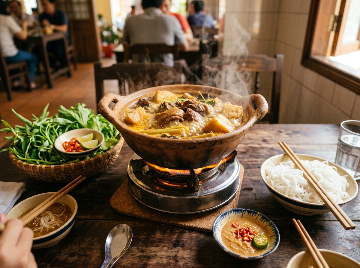 Lẩu vịt nấu chao